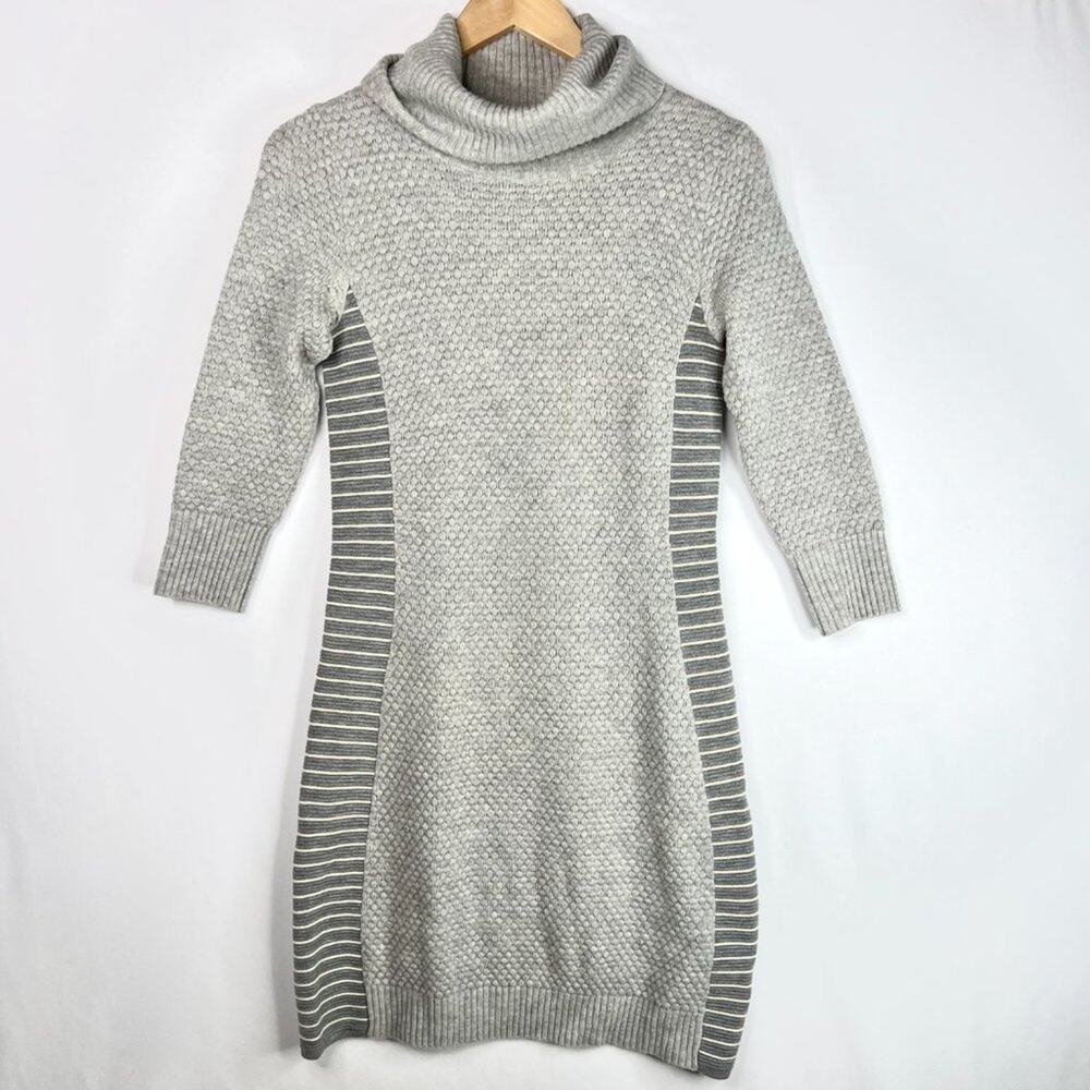 Athleta Spotlight Merino Wool Grey Sweater Dress